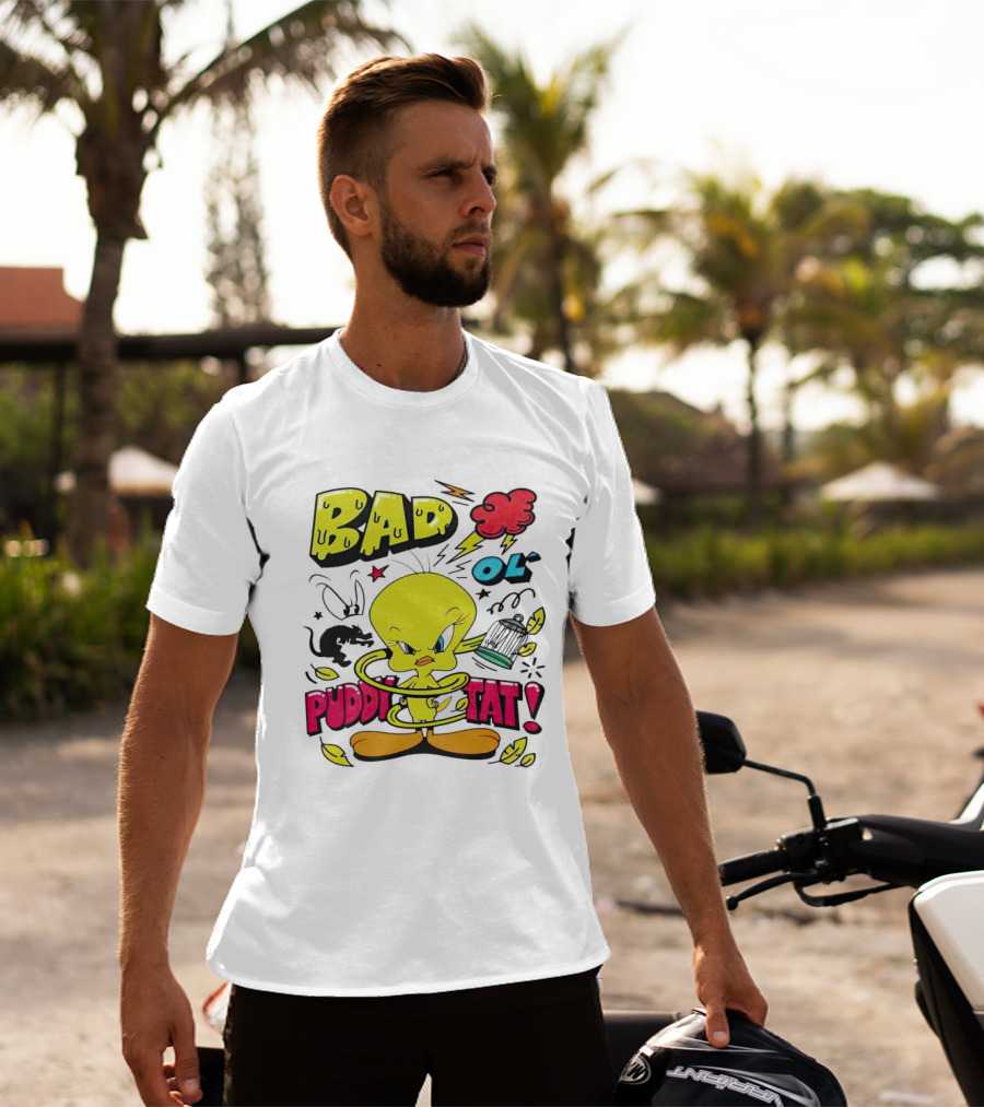Tweety Bad Ol Puddy Tat T-Shirt