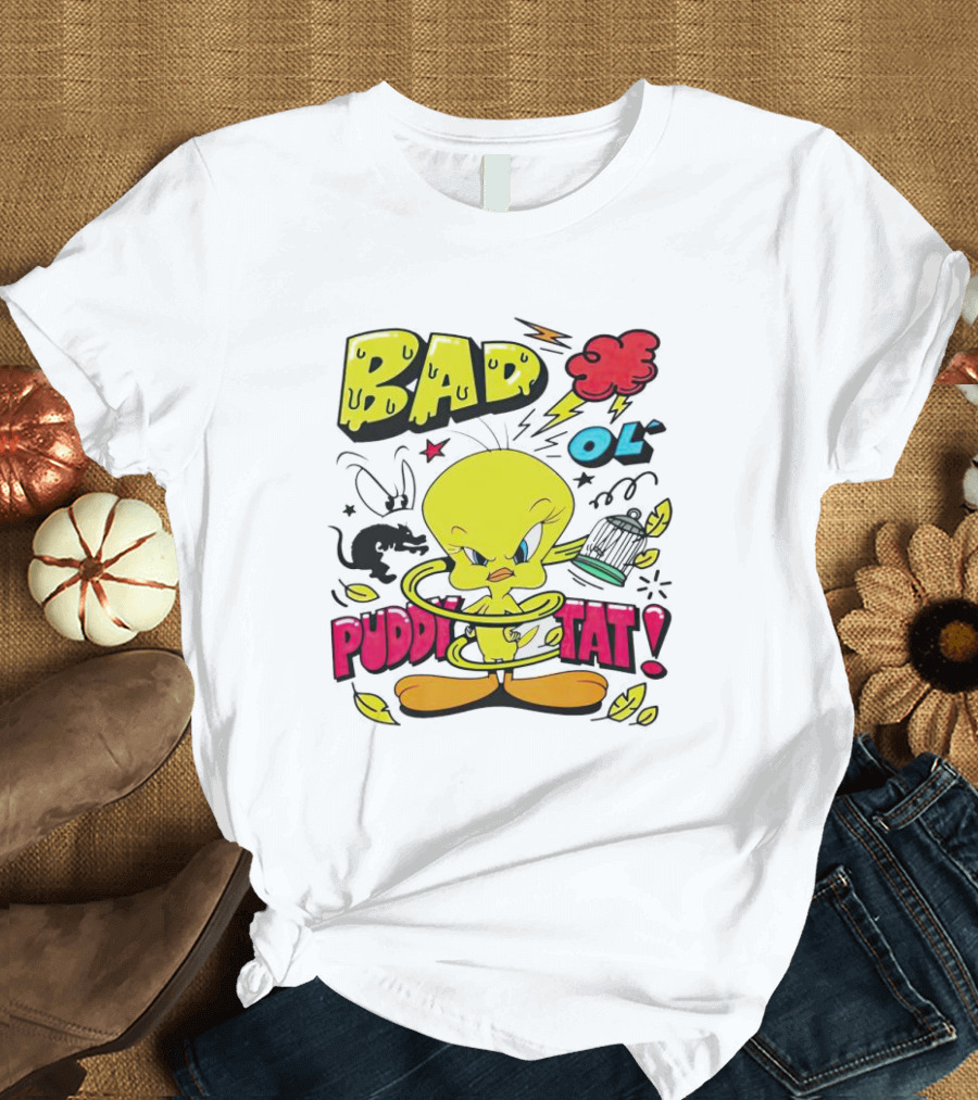 Tweety Bad Ol Puddy Tat T-Shirt