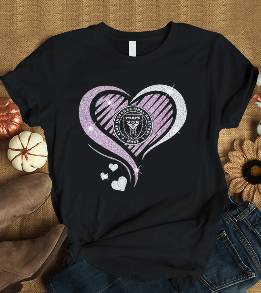 Inter Miami Club Internacional De Futbol Heart MMXX T-Shirt