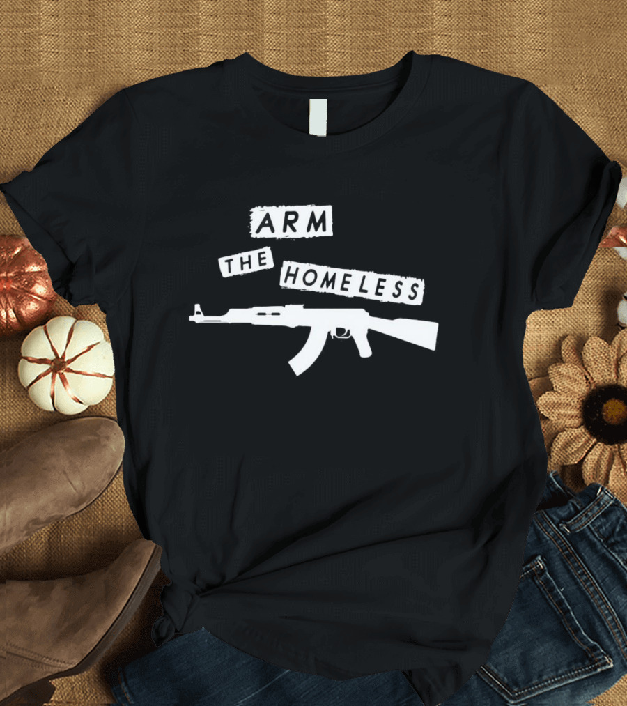 Leon Trotsky Arm The Homeless AK-47 T-Shirt