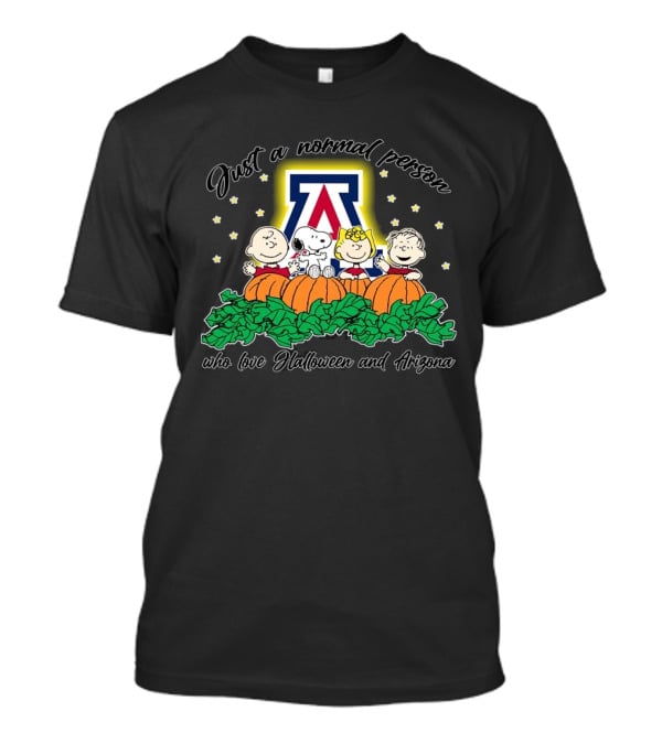 Just A Normal Person Who Loves Halloween Arizona Peanuts Characters T-Shirt