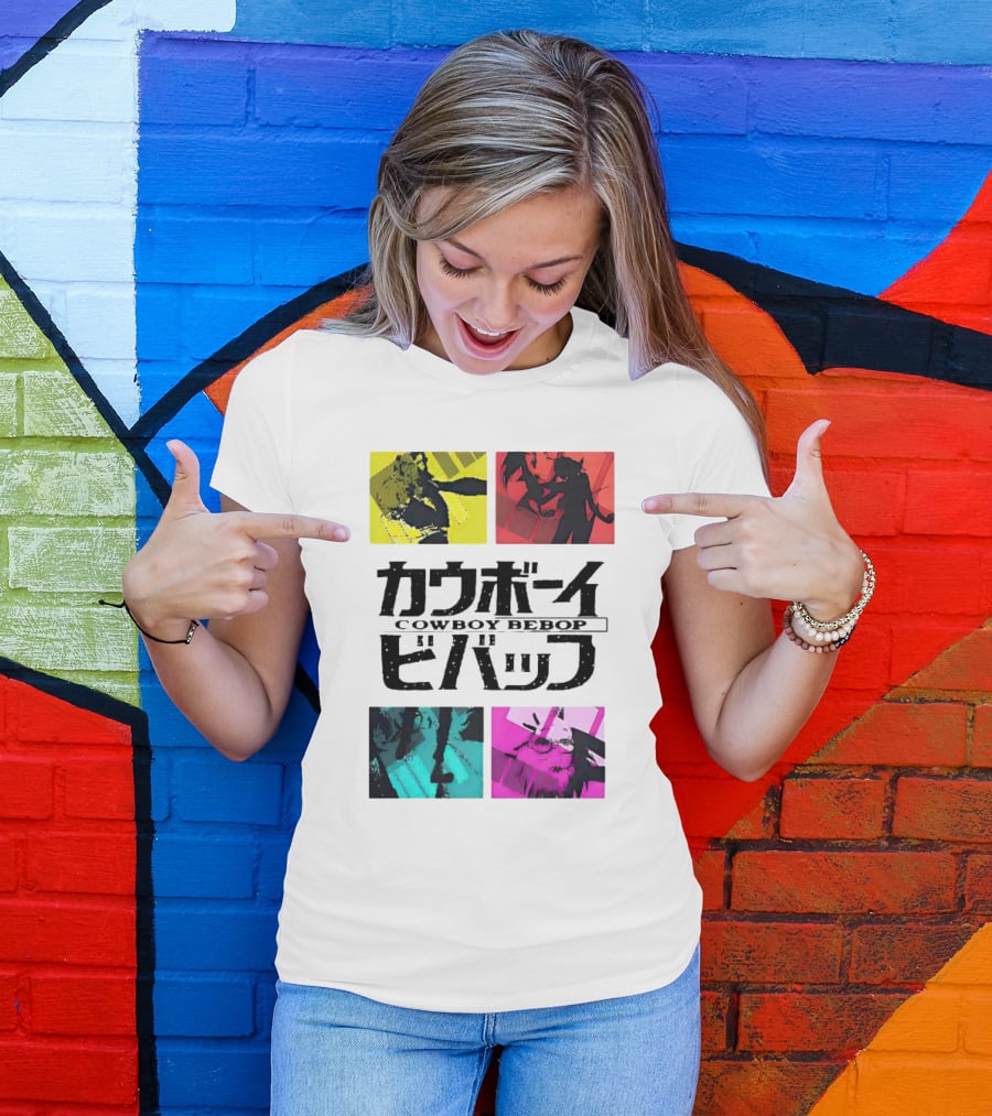 Augmented Reality Cowboy Bebop Iconic Anime Montage T-Shirt