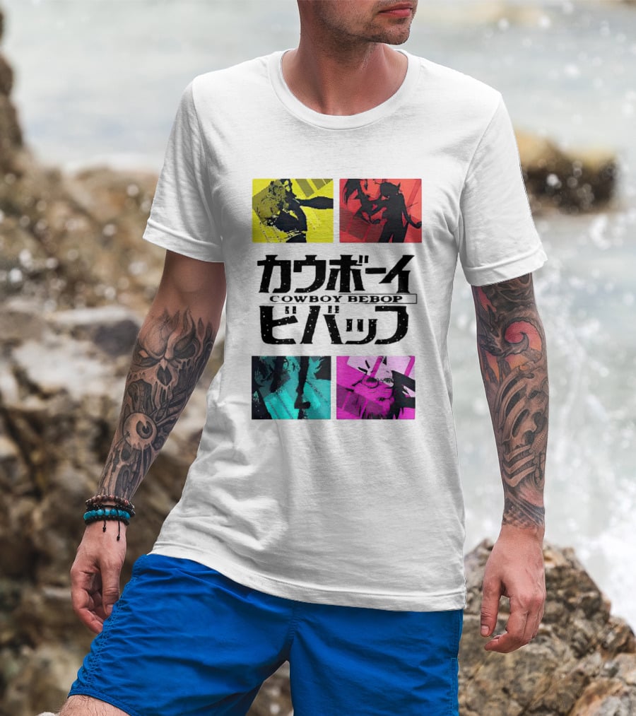 Augmented Reality Cowboy Bebop Iconic Anime Montage T-Shirt