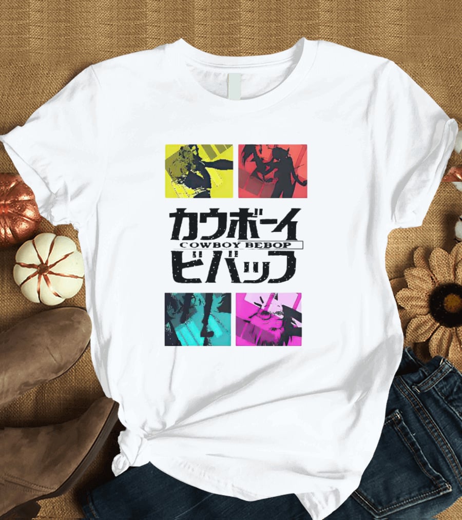 Augmented Reality Cowboy Bebop Iconic Anime Montage T-Shirt