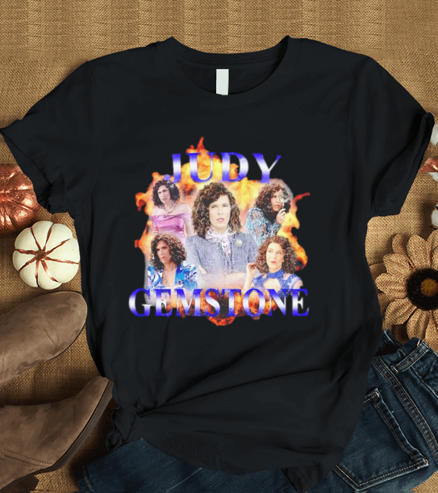 Judy Gemstone Fiery Montage T-Shirt