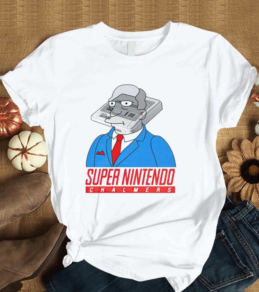 Bart Simpson Super Nintendo Chalmers Iconic Mashup T-Shirt