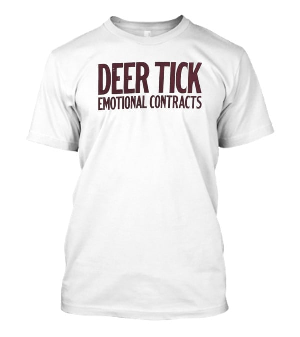 Deer Tick Emotional Contracts Album Merchandise T-Shirt