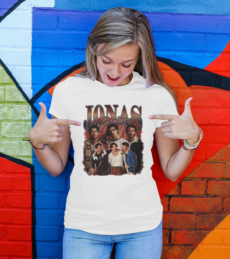 Jonas Brothers Vintage Collage Style Retro Photography T-Shirt
