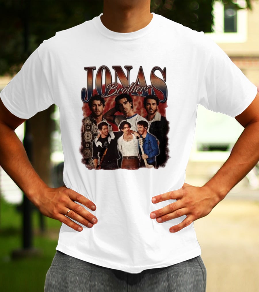 Jonas Brothers Vintage Collage Style Retro Photography T-Shirt