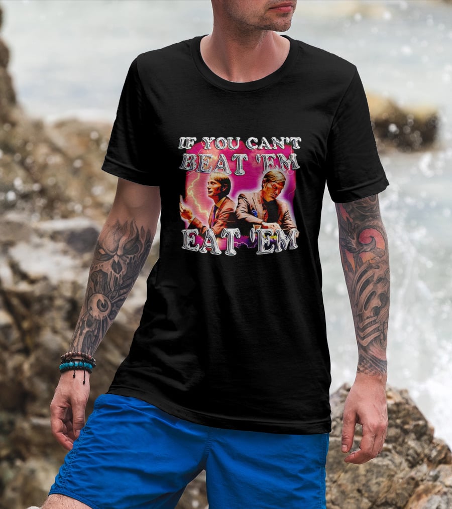 If You Can't Beat 'Em Eat 'Em Mads Mikkelsen Lightning T-Shirt