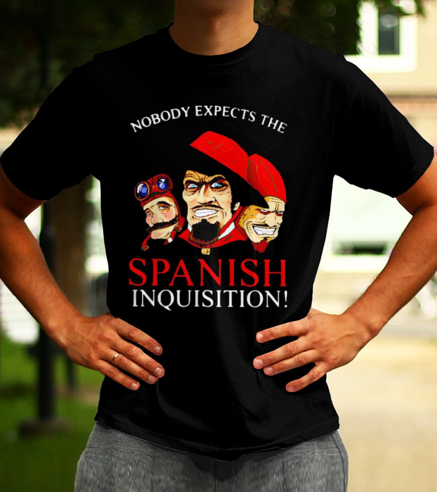 Nobody Expects The Spanish Inquisition Monty Python Characters T-Shirt