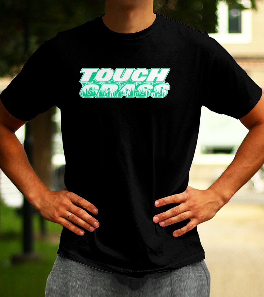 TOUCH GRASS Green Nature Aesthetic T-Shirt