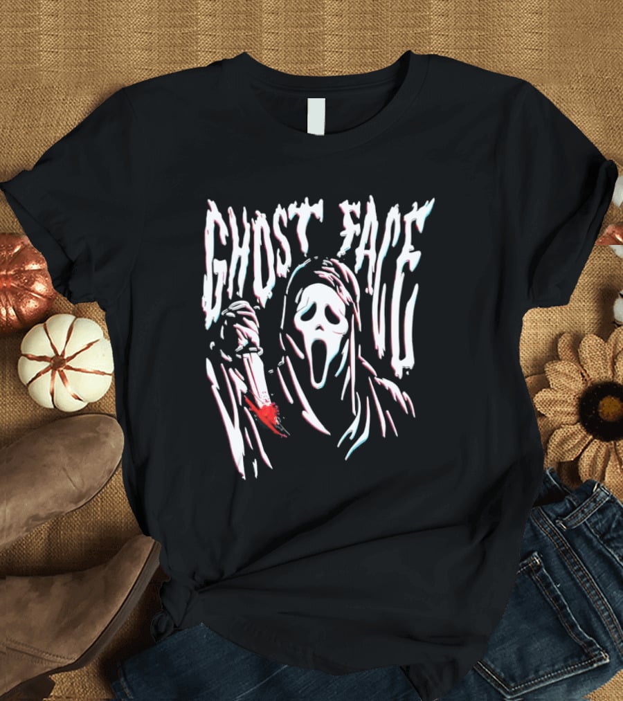 Ghost Face Bloody Knife Scream T-Shirt