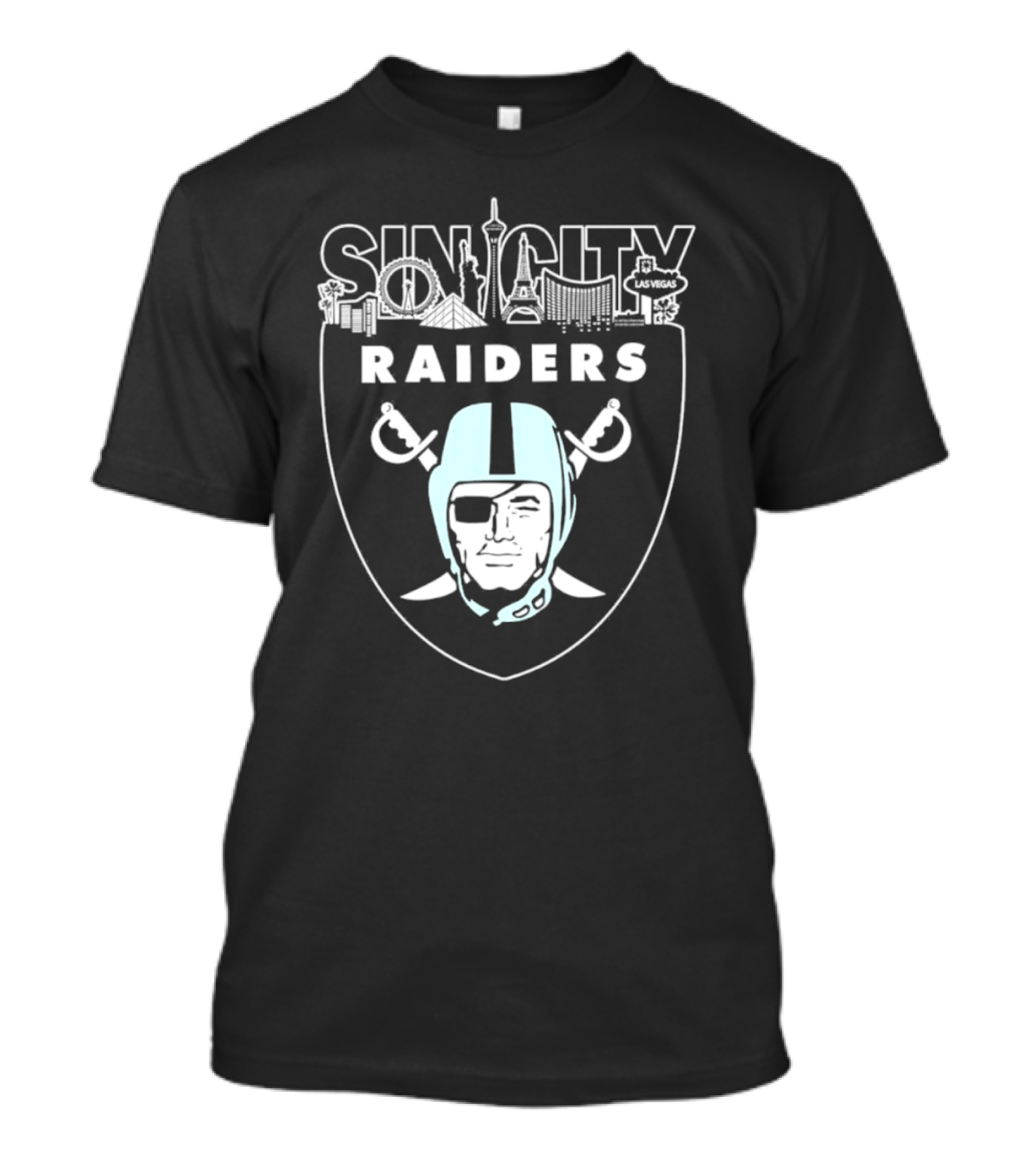 Sin City Raiders Las Vegas Skyline T-Shirt