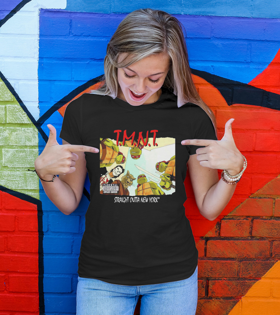 TMNT Parental Advisory Explicit Content Straight Outta New York T-Shirt