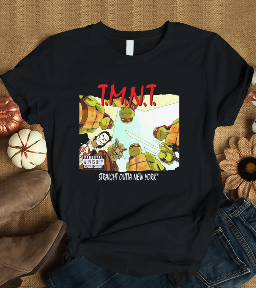 TMNT Parental Advisory Explicit Content Straight Outta New York T-Shirt
