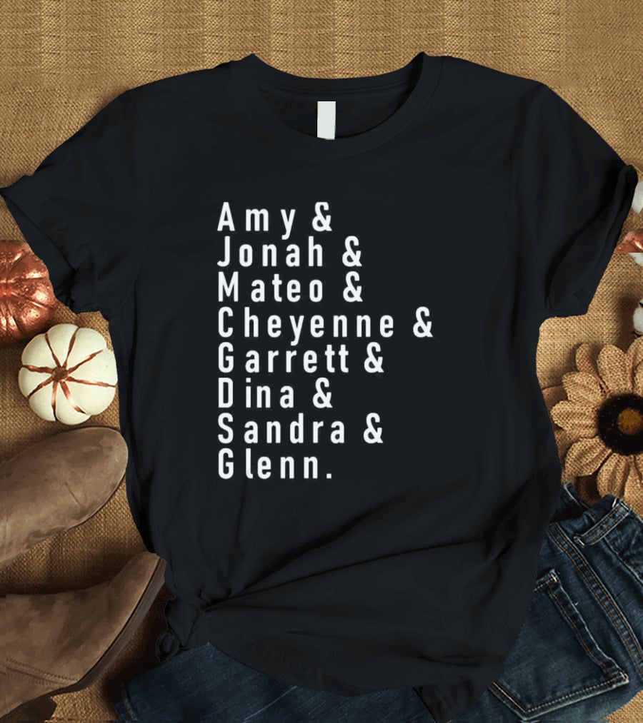 Amy Jonah Mateo Cheyenne Garrett Dina Sandra Glenn Superstore Characters T-Shirt