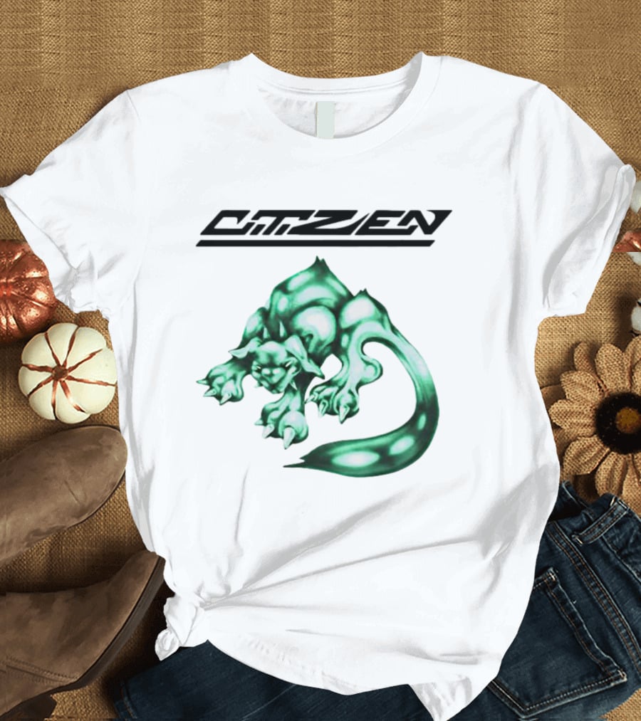 CITIZEN Green Creature Fantasy Vintage Gaming Aesthetic T-Shirt