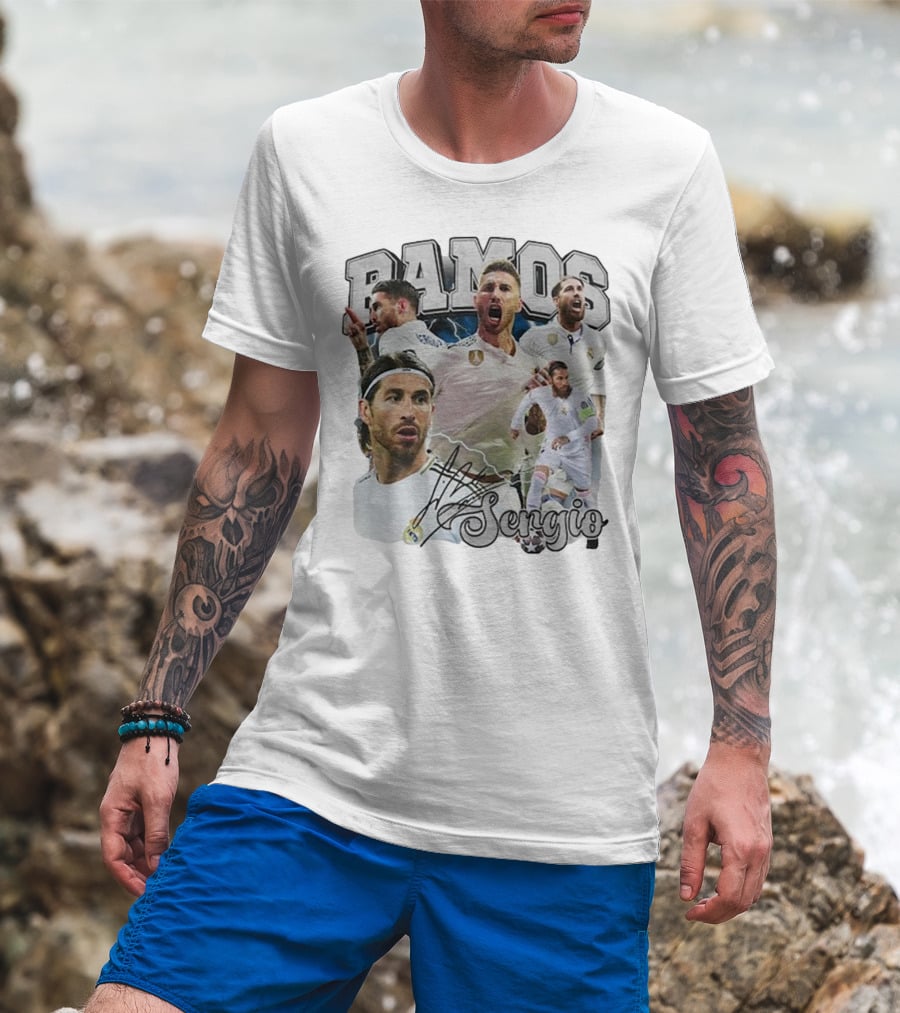 Ramos Sergio Real Madrid Football Soccer T-Shirt