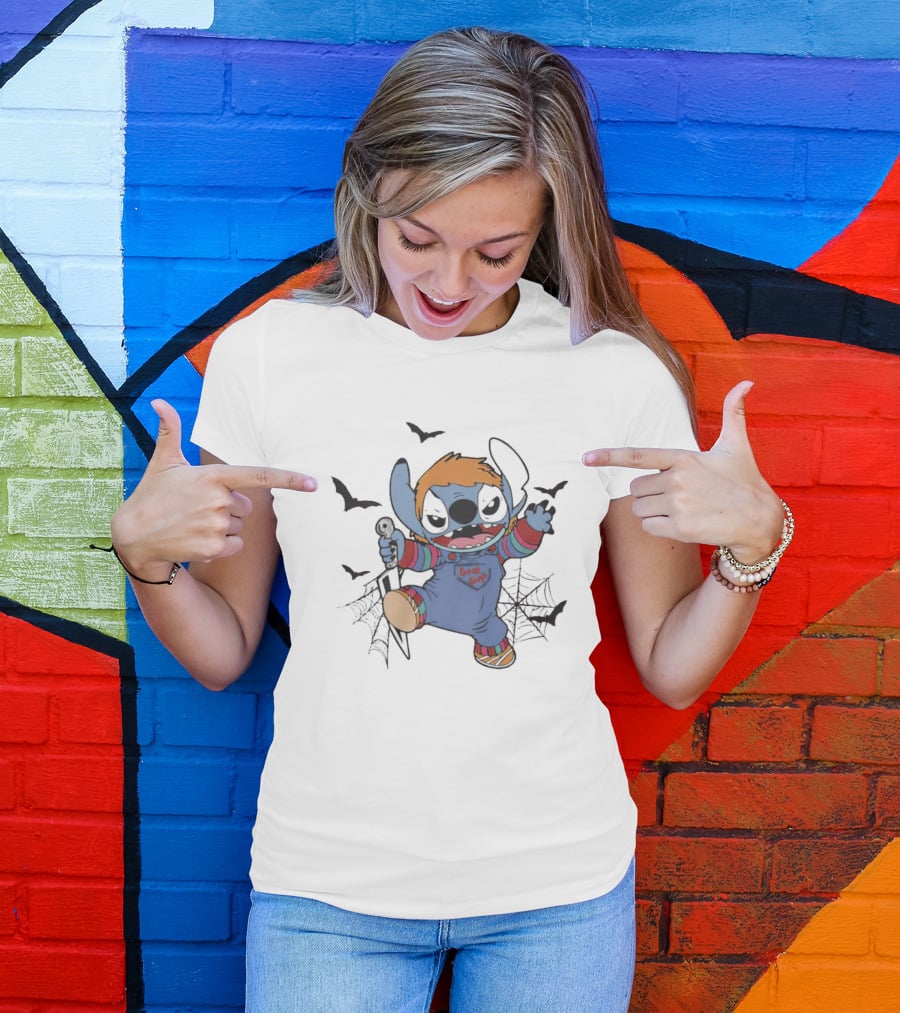 Stitch Chucky Mashup Good Guys Halloween T-Shirt