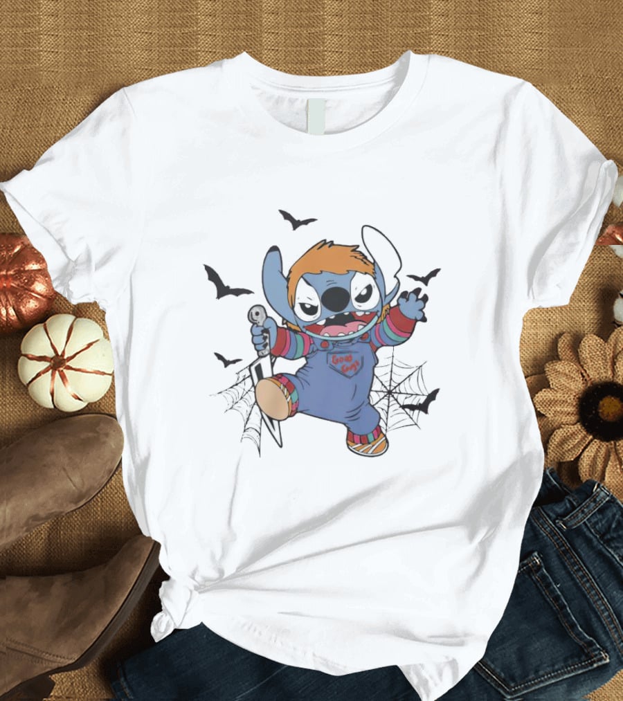Stitch Chucky Mashup Good Guys Halloween T-Shirt
