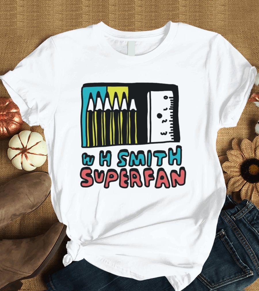 W H Smith Super Fan Pencil And Ruler T-Shirt
