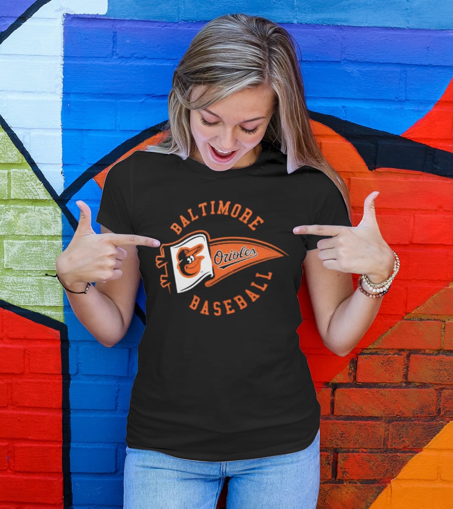 Baltimore Orioles Baseball Baltimore Pennant T-Shirt