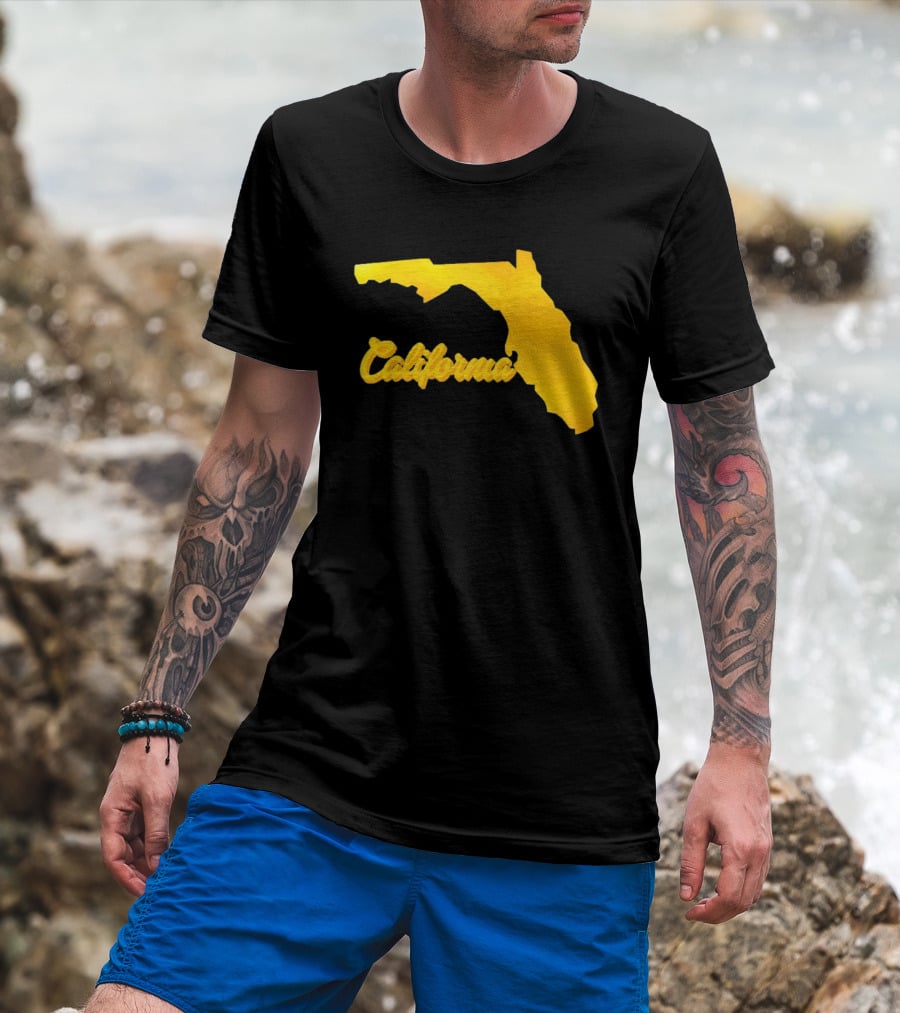 California Florida Map Playful Twist T-Shirt