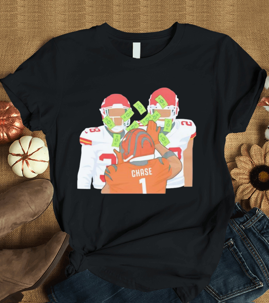 Chase Ja’marr Money Chiefs Bengals Football Showdown T-Shirt