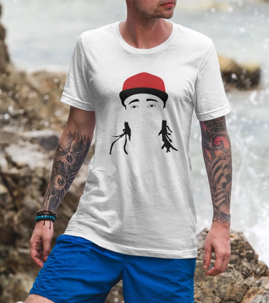 Elly Cartoon Chain Red Cap T-Shirt