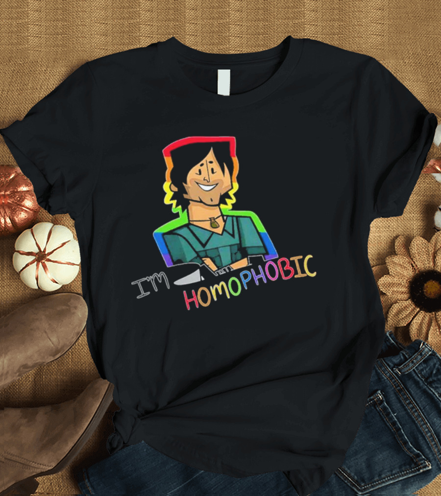 I'm Homophobic Total Drama Island Rainbow Character T-Shirt