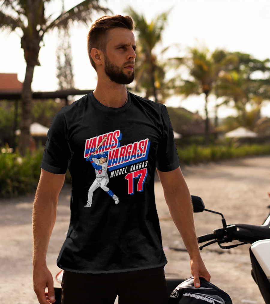 Vamos Vargas Miguel Vargas #17 Baseball Player Iconic T-Shirt