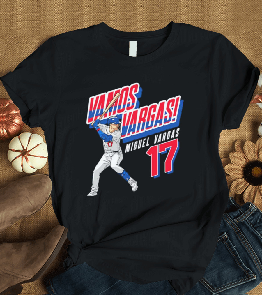 Vamos Vargas Miguel Vargas #17 Baseball Player Iconic T-Shirt