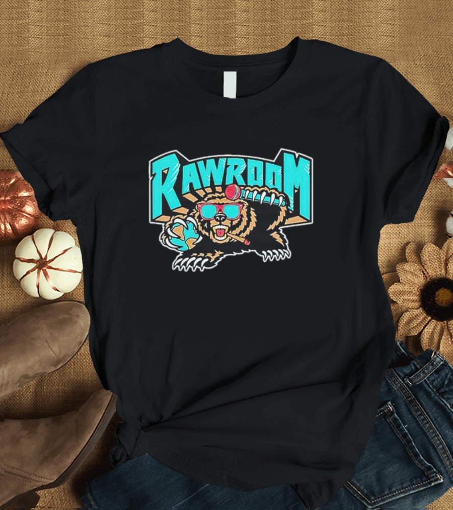 Raw Room Bear Claw Sunglasses And Baseball Cap T-Shirt