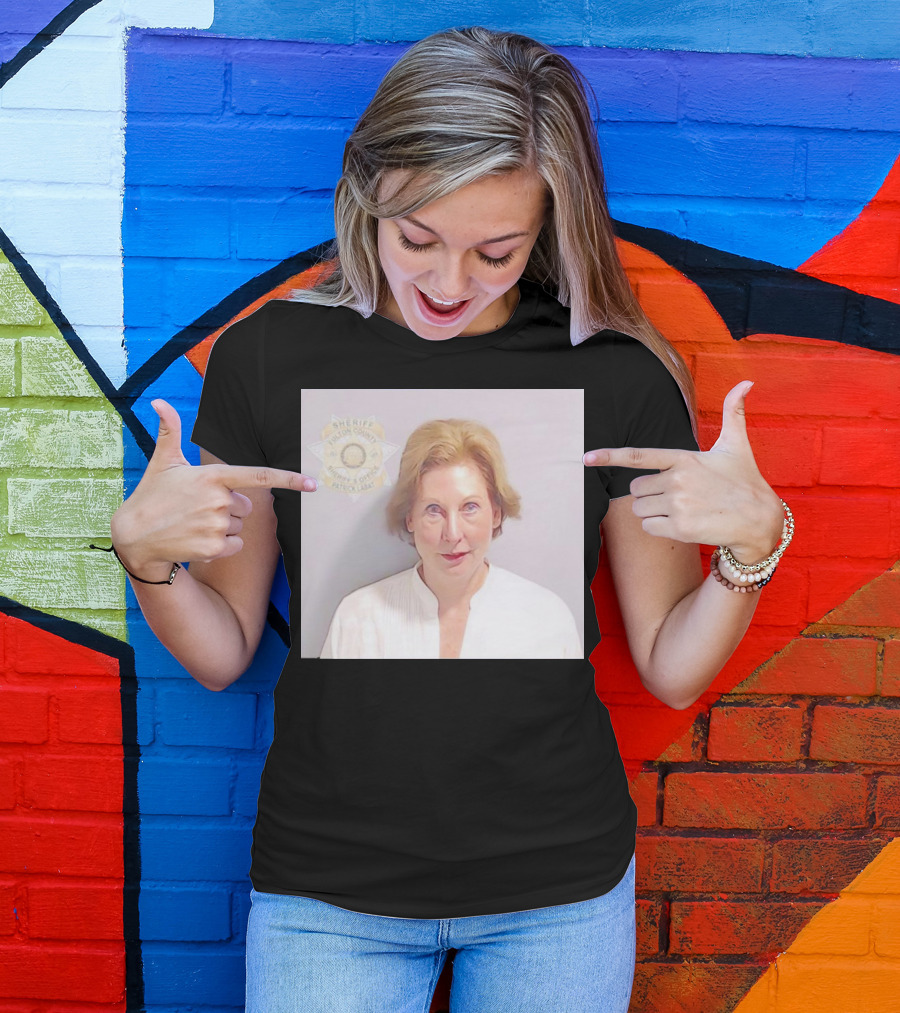Sidney Powell Mugshot Fulton County Sheriff Badge T-Shirt