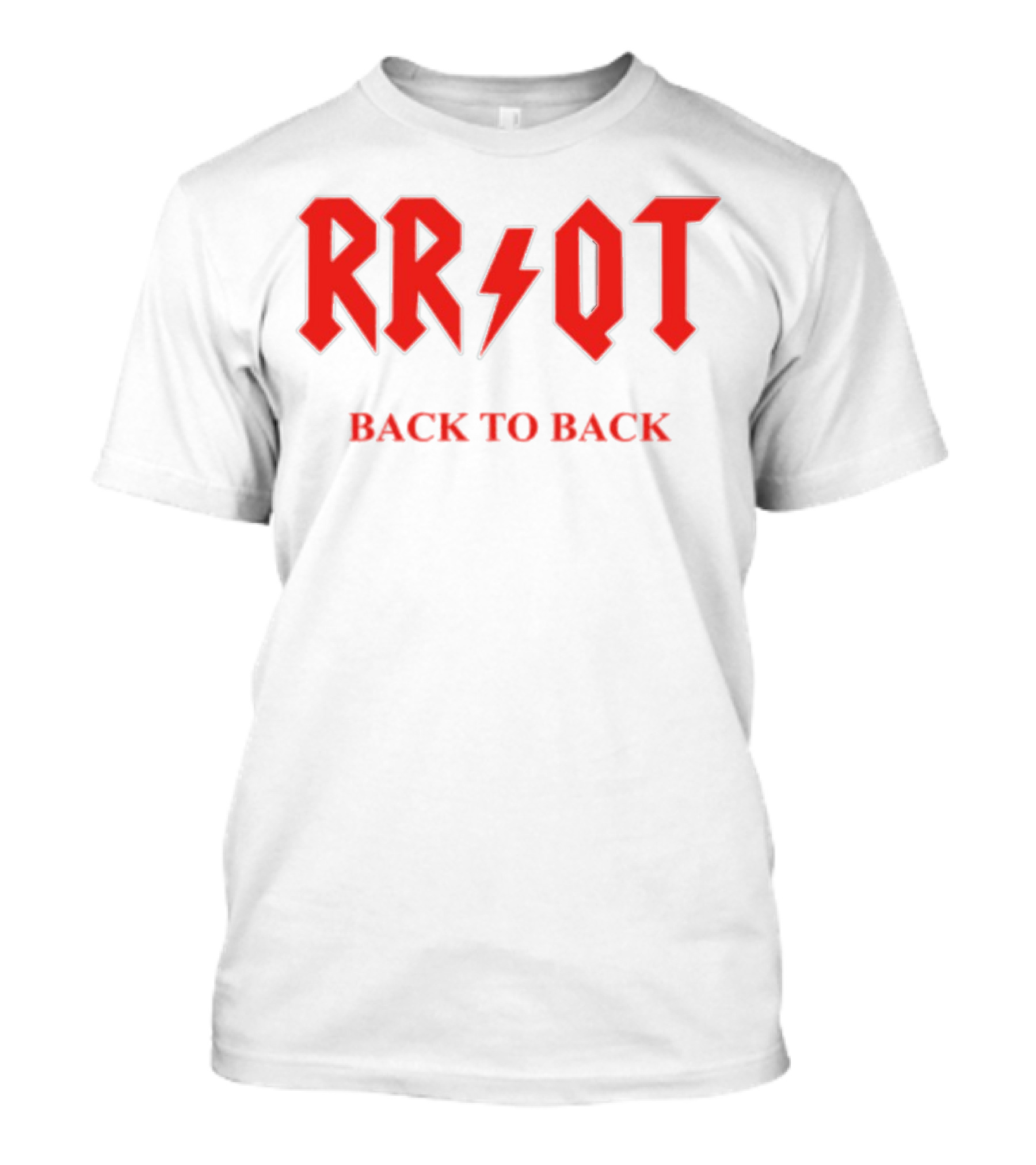 RR QT Back To Back ACDC Style Font T-Shirt