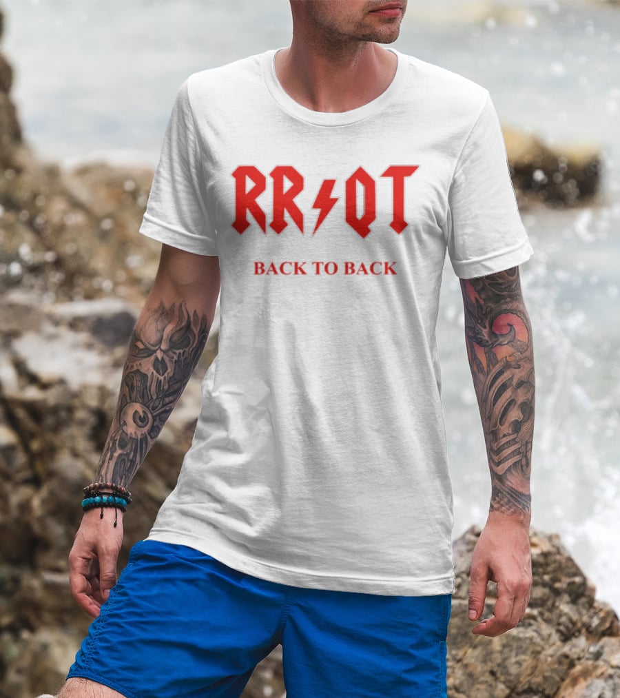 RR QT Back To Back ACDC Style Font T-Shirt