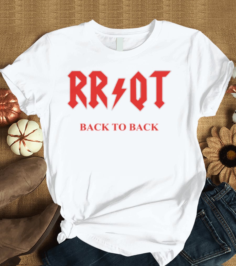 RR QT Back To Back ACDC Style Font T-Shirt