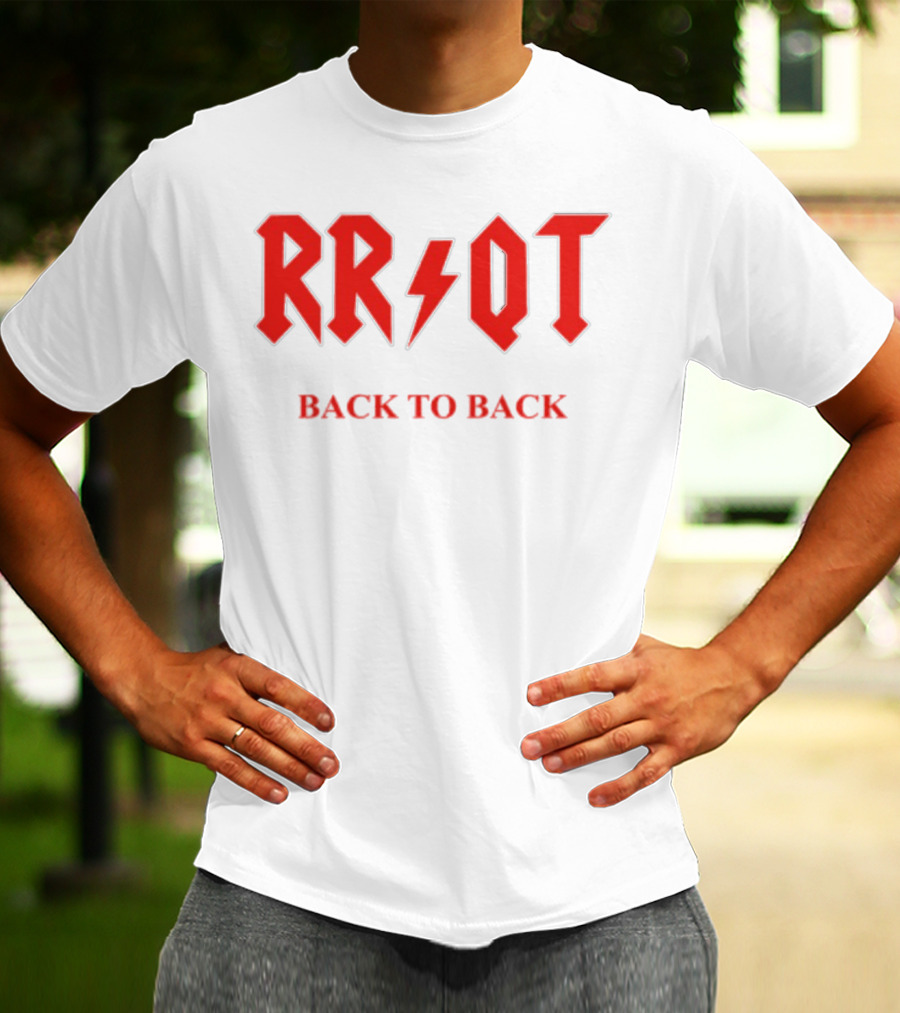 RR QT Back To Back ACDC Style Font T-Shirt