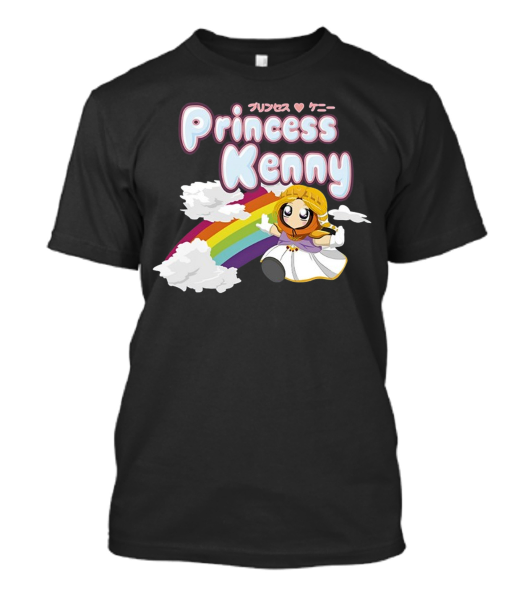 Princess Kenny Anime Rainbow Clouds South Park T-Shirt