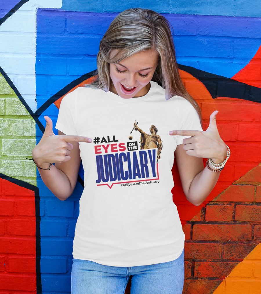 AllEyesOnTheJudiciary Statue Focus T-Shirt