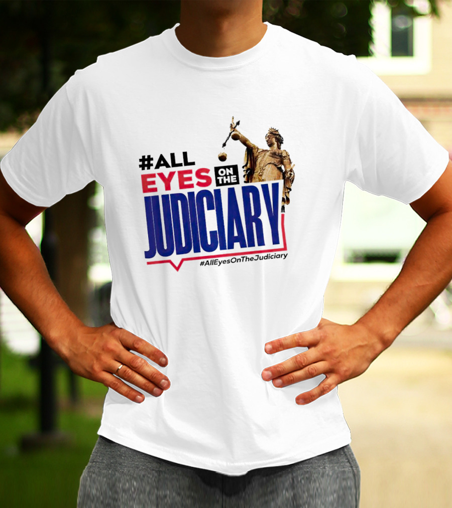 AllEyesOnTheJudiciary Statue Focus T-Shirt