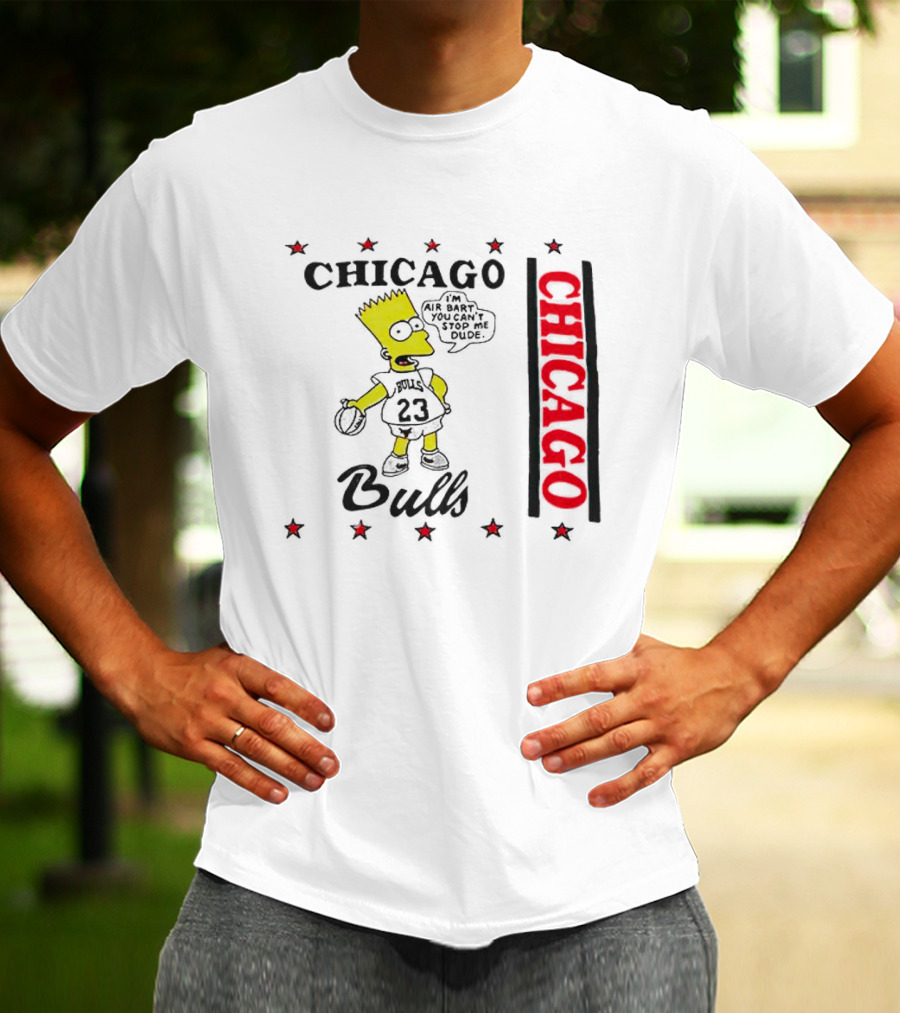 Chicago Bulls Bart Simpson Basketball T-Shirt