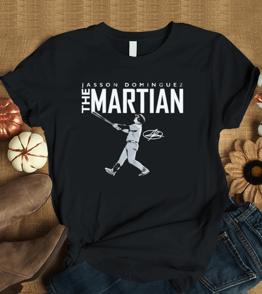 Jasson Dominguez The Martian Baseball Signature T-Shirt