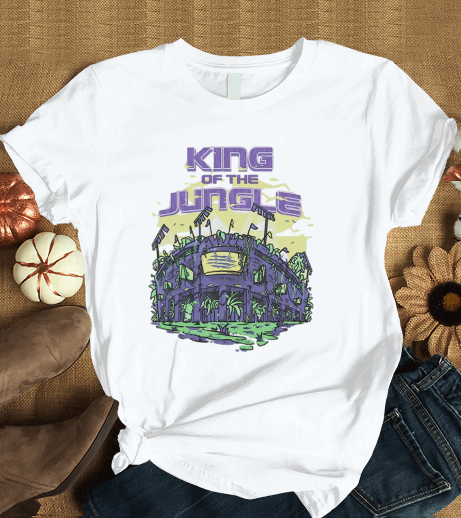 Los Angeles Lakers King Of The Jungle Stadium Scene T-Shirt