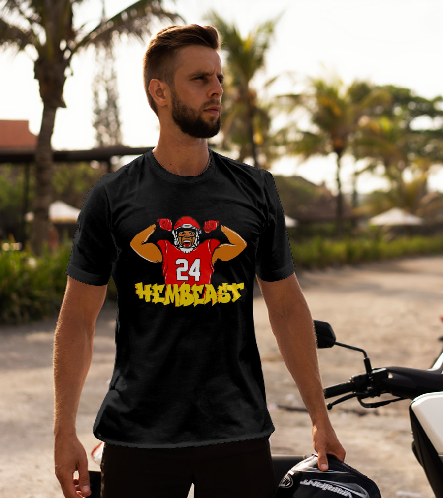 Maryland Roman Hemby Hembeast 24 Football Player T-Shirt
