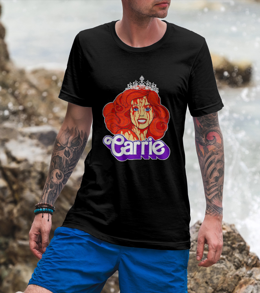 Carrie Blood-soaked Princess Barbie Queen T-Shirt