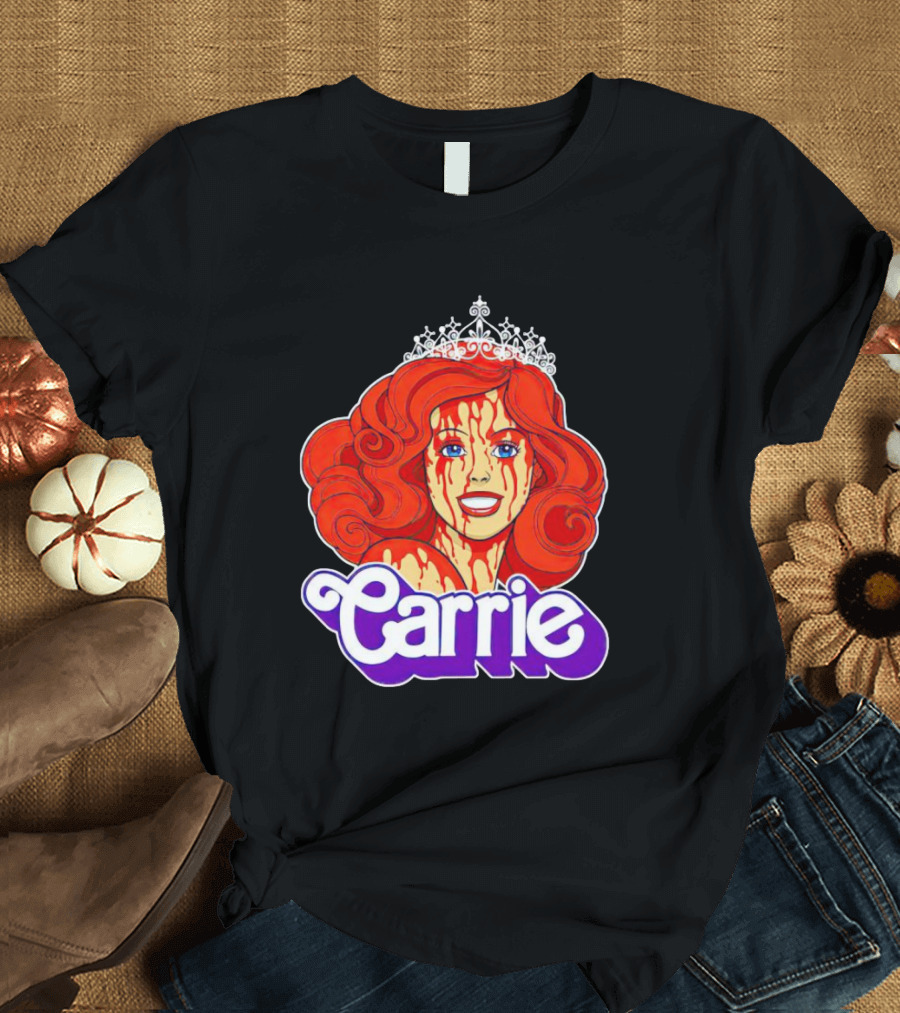 Carrie Blood-soaked Princess Barbie Queen T-Shirt