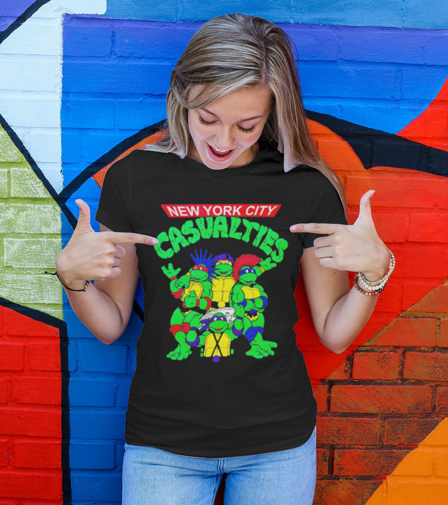 New York City The Casualties Ninja Turtles Crossover T-Shirt