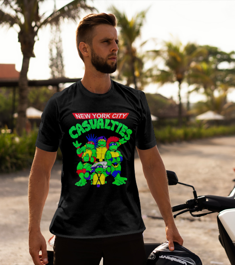 New York City The Casualties Ninja Turtles Crossover T-Shirt